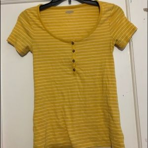 Yellow Stripped Tee